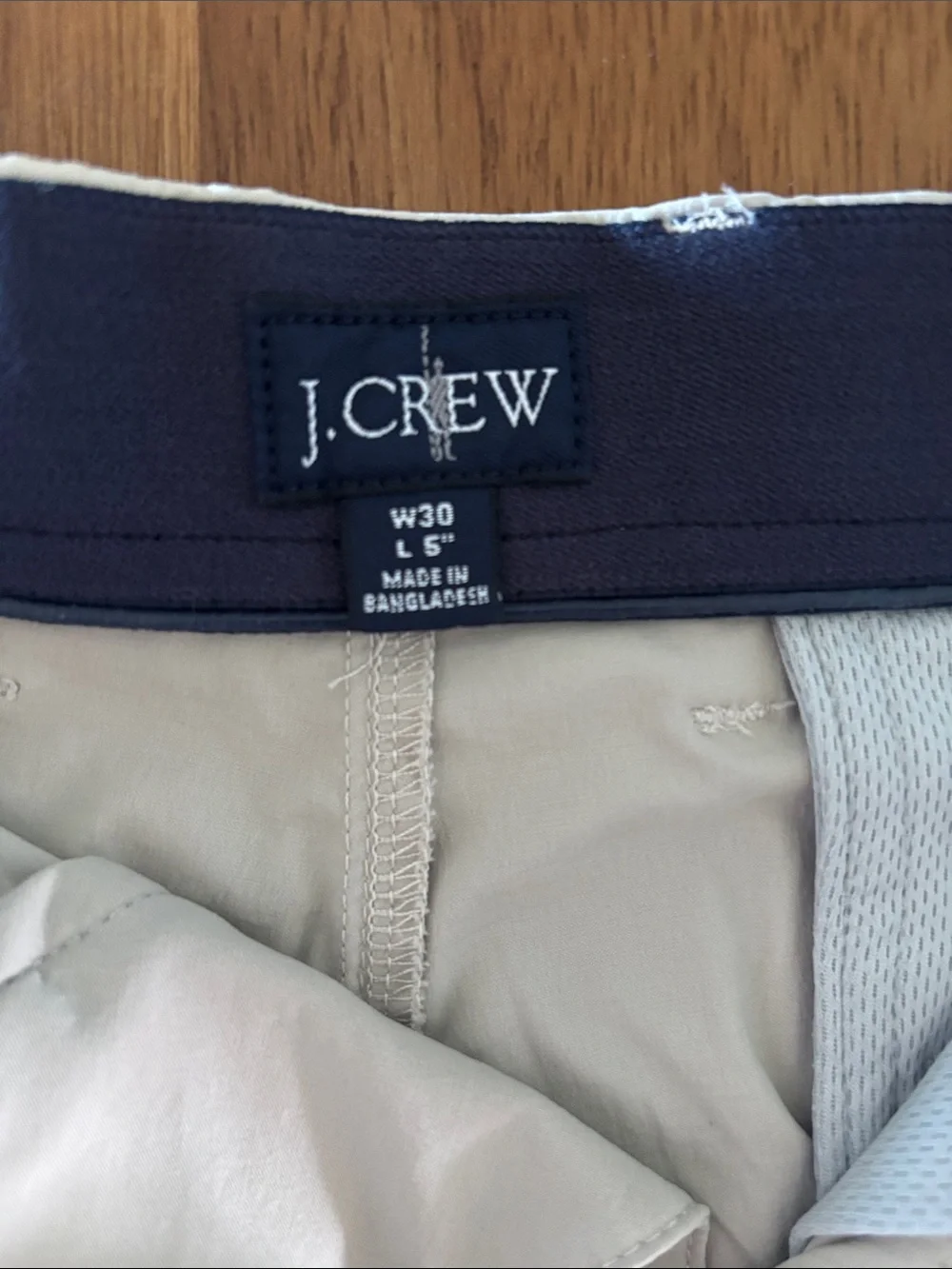 J. Crew Men's White Flat-Front Casual Shorts